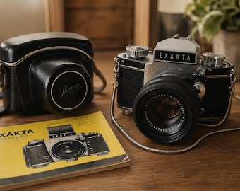 EXAKTA Varex IIb Camera Xenon 50 mm f1.9 Working w Case Manual