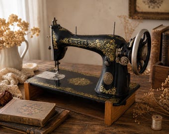 Antique Singer Sewing Machine C1348648 Scotland Early 1900s