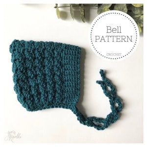 BELL Pixie Baby Bonnet - crochet PATTERN