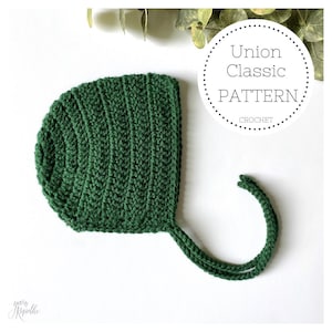 UNION CLASSIC Baby Bonnet - crochet PATTERN