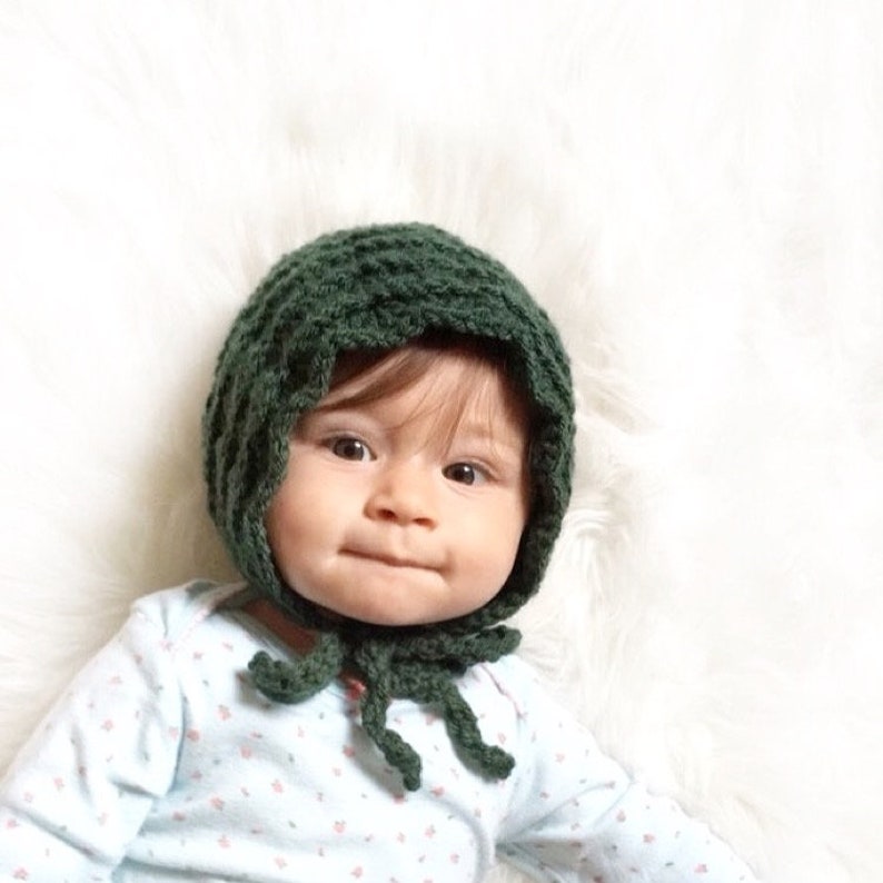 SHELBY Baby Bonnet crochet PATTERN image 4