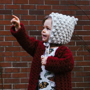 PERRY Bobbled Pixie Baby Bonnet crochet PATTERN image 8