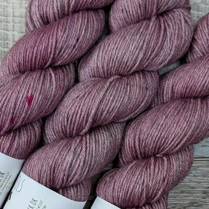 RTS Tawaret Yak Silk DK Yarn Superwash Merino Wool Mythical Gods Collection Semi Solid Tonal Speckle Dusty Rose Pink