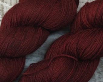 RTS Mars Mythical Gods Collection Basic Sock Fingering Weight Sock Yarn Brick Red Dark Tonal Speckle Superwash Merino Wool Nylon