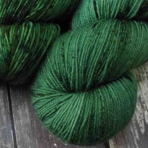 RTS Gaia Mythical Gods Collection Basic Sock Fingering Weight Sock Yarn Green Tonal Speckle Superwash Merino Wool Nylon