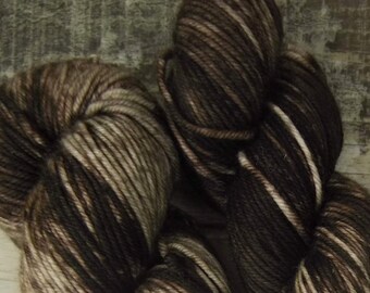RTS Limos Mythical Gods Collection SW DK Light Worsted Weight Yarn Brown Semi Solid Tonal Superwash Merino Wool