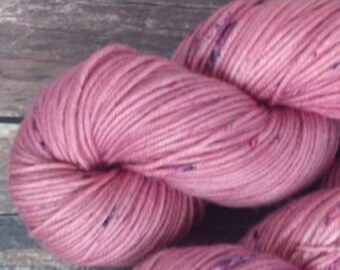 RTS Tawaret Mythical Gods Collection SW DK Light Worsted Weight Yarn Dusty Rose Pink Semi Solid Tonal Speckle Superwash Merino Wool