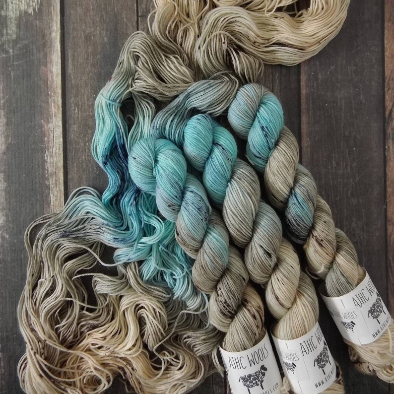 RTS Year in the Garden Shawl Kit Basic Sock Fingering Weight Sock Yarn 50g Colorways 20g Mini Skeins Yarn Garden Collaboration