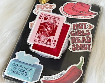 Queen Of Books Kindle Griff : Acryl MagSafe BookTok Reader