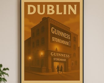 Guinness Storehouse – Vintage Dublin Travel Poster