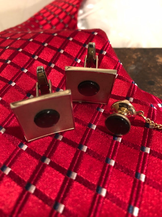 Vintage Sarah Coventry Mother of Pearl Cufflinks … - image 5