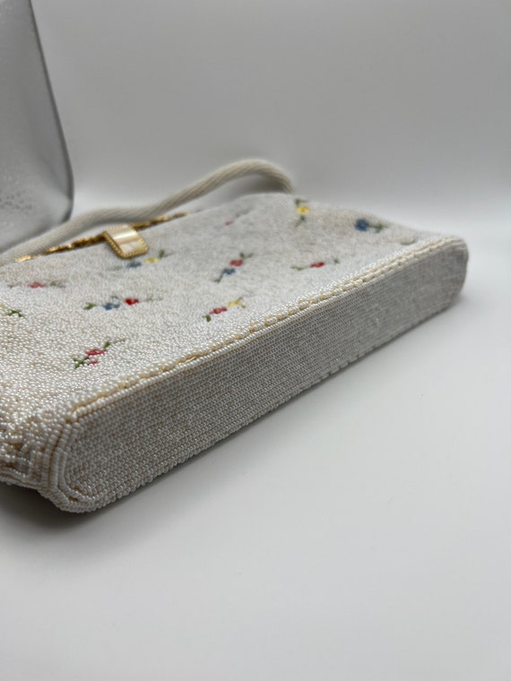 Vintage Beaded and Embroidered Handbag - image 9