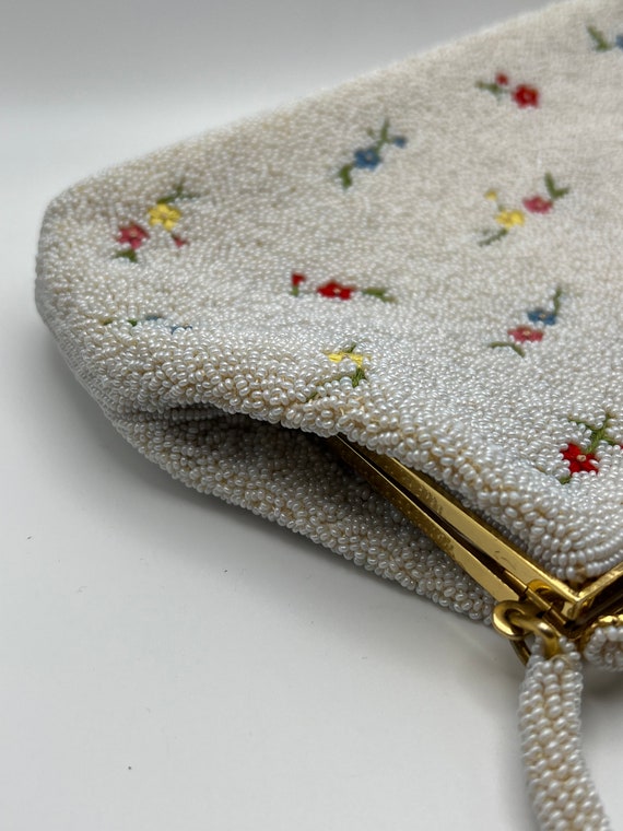 Vintage Beaded and Embroidered Handbag - image 4