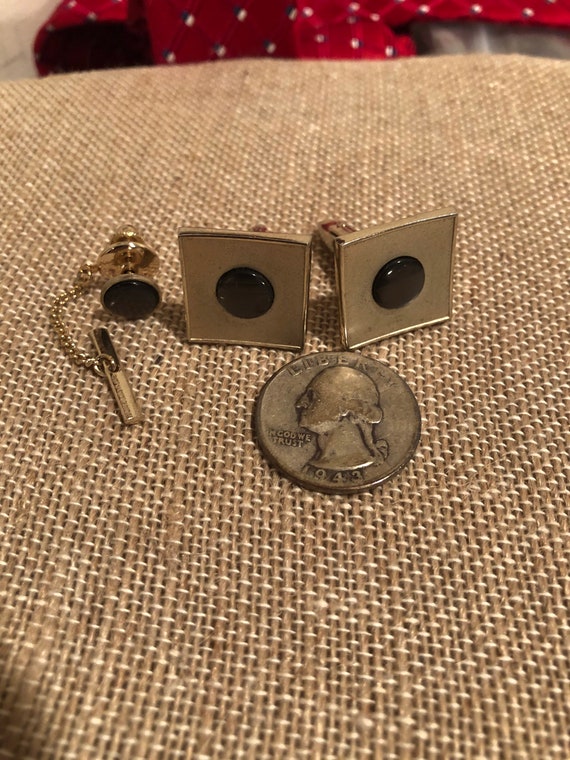 Vintage Sarah Coventry Mother of Pearl Cufflinks … - image 3