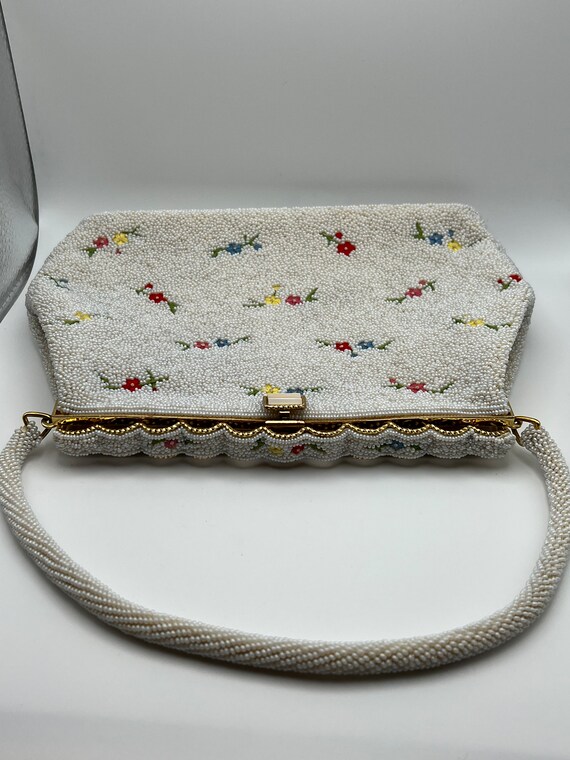 Vintage Beaded and Embroidered Handbag - image 8