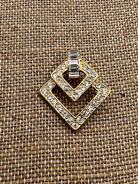 KJL Signed Geometric Pendant