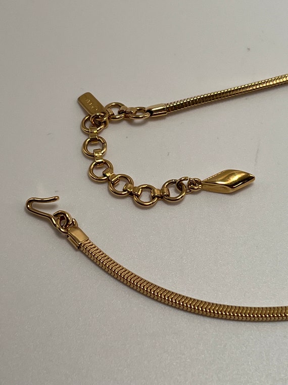 Monet Gold Tone Necklace - image 5