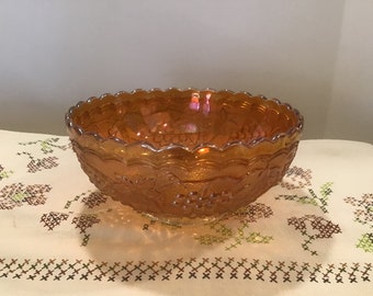 Vintage Imperial Marigold Carnival glass Bowl