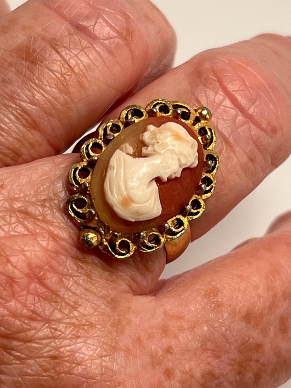 Cameo Ring Resin Cameo Ring - image 1