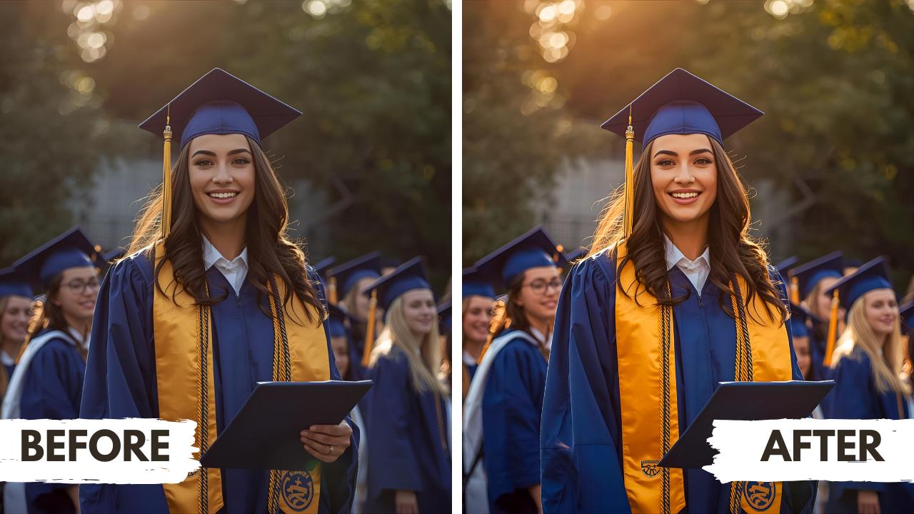 Graduation Presets Mini Pack for Lightroom Mobile | 7 Bright & Warm ...