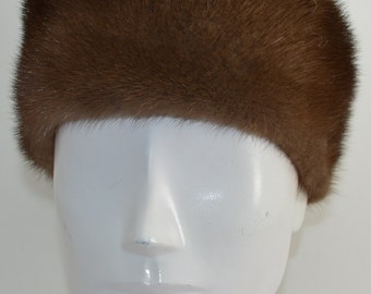 Excellent Canadian Demi Buff Mink Fur Hat Women Woman Size  display picture 3