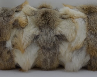 Real Fox Fur Pillow Golden Island  new     authentic cushion