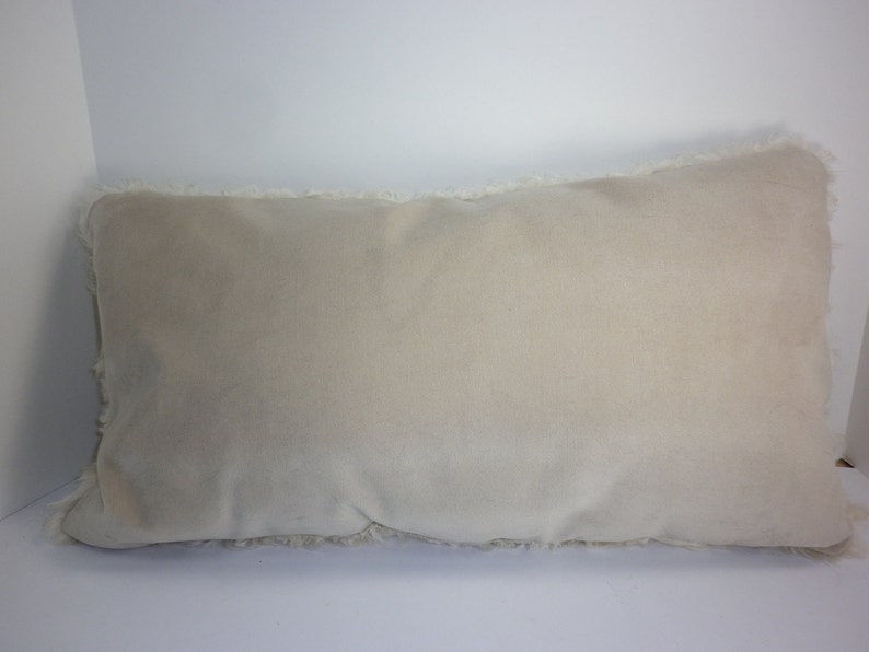 Kalgan Lamb fur Pillow Genuine Natural new authentic fur cushion insert included image 2