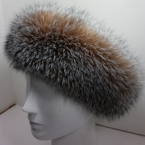 Real Crystal Fox Fur Headband new made in usa image 1