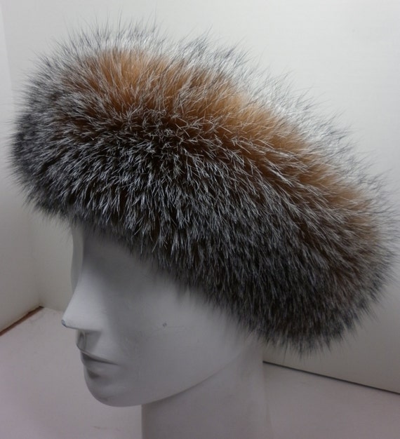Real Crystal Fox Fur Headband New Manufactured in US - Etsy display picture 3
