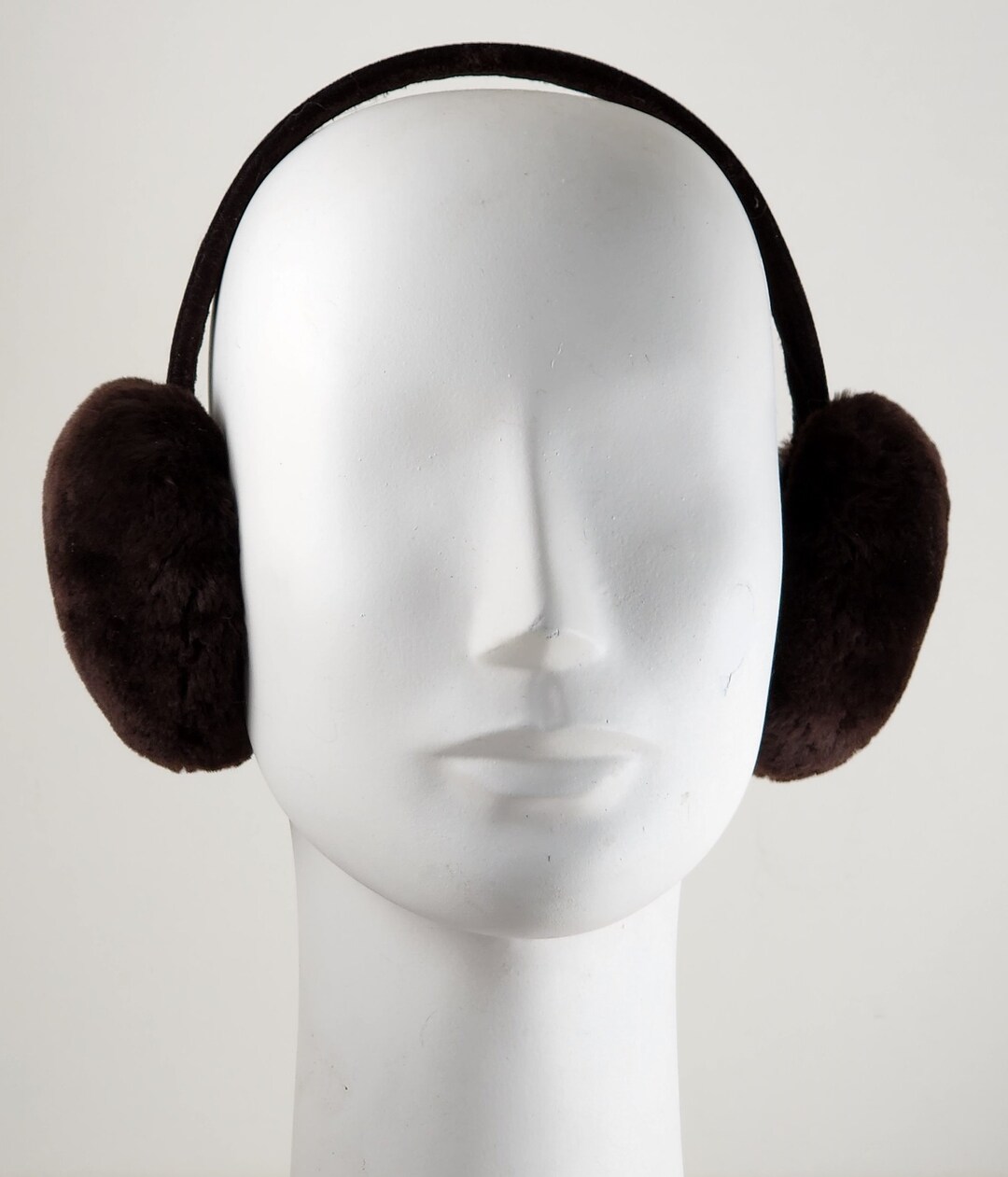 Black Shearling Lamb Fur Earmuffs New Etsy