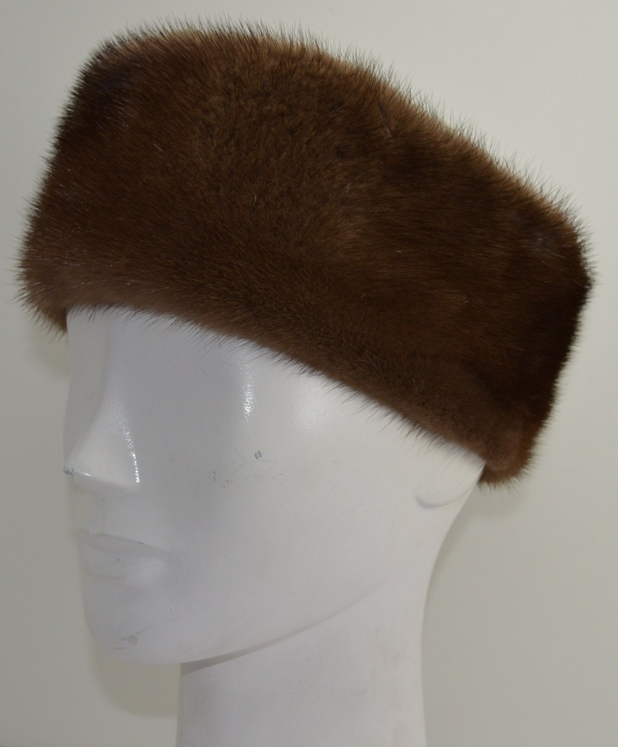 Demi Buff Brown Mink Fur Headband New Manufactured in US - Etsy
