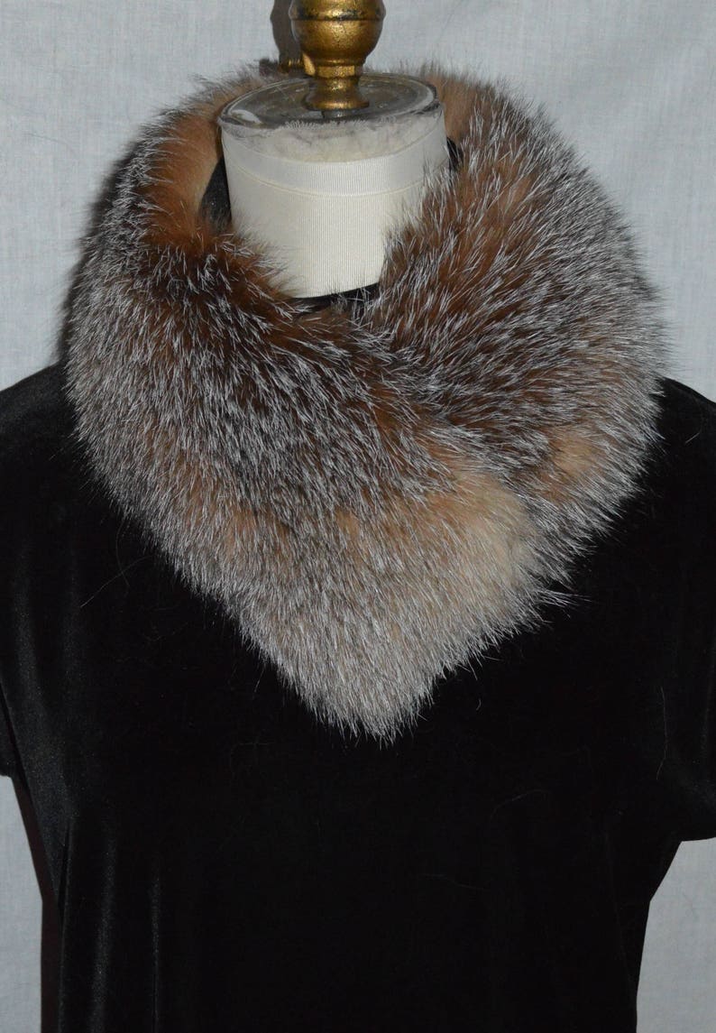 Real Crystal Fox Fur Headband new made in usa image 2