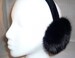 Black Mink Fur Earmuffs new made in usa new 