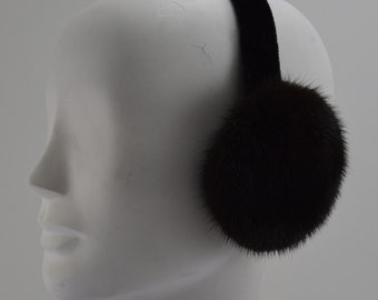 Real Ranch  Mink Fur Earmuffs new   new