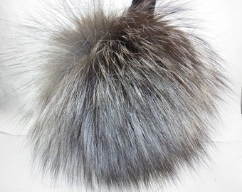 Silver Fox Fur Earmuffs new