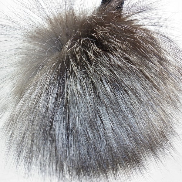 Silver Fox Fur Earmuffs new