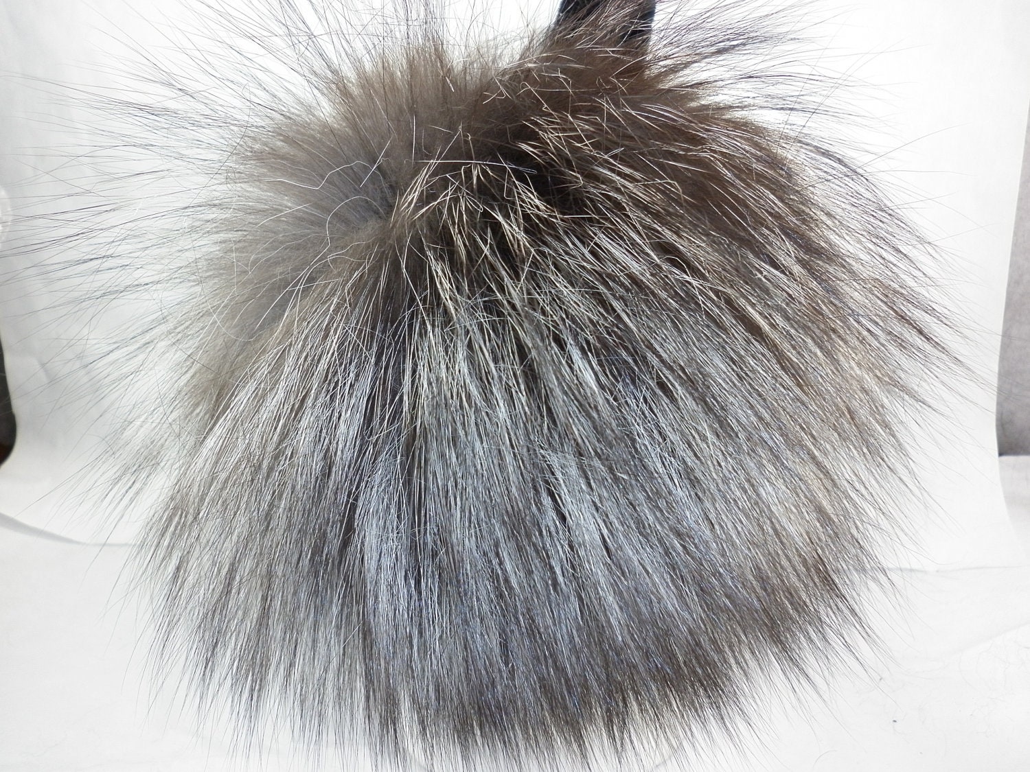 Silver Fox Fur Head Band - Etsy display picture 3
