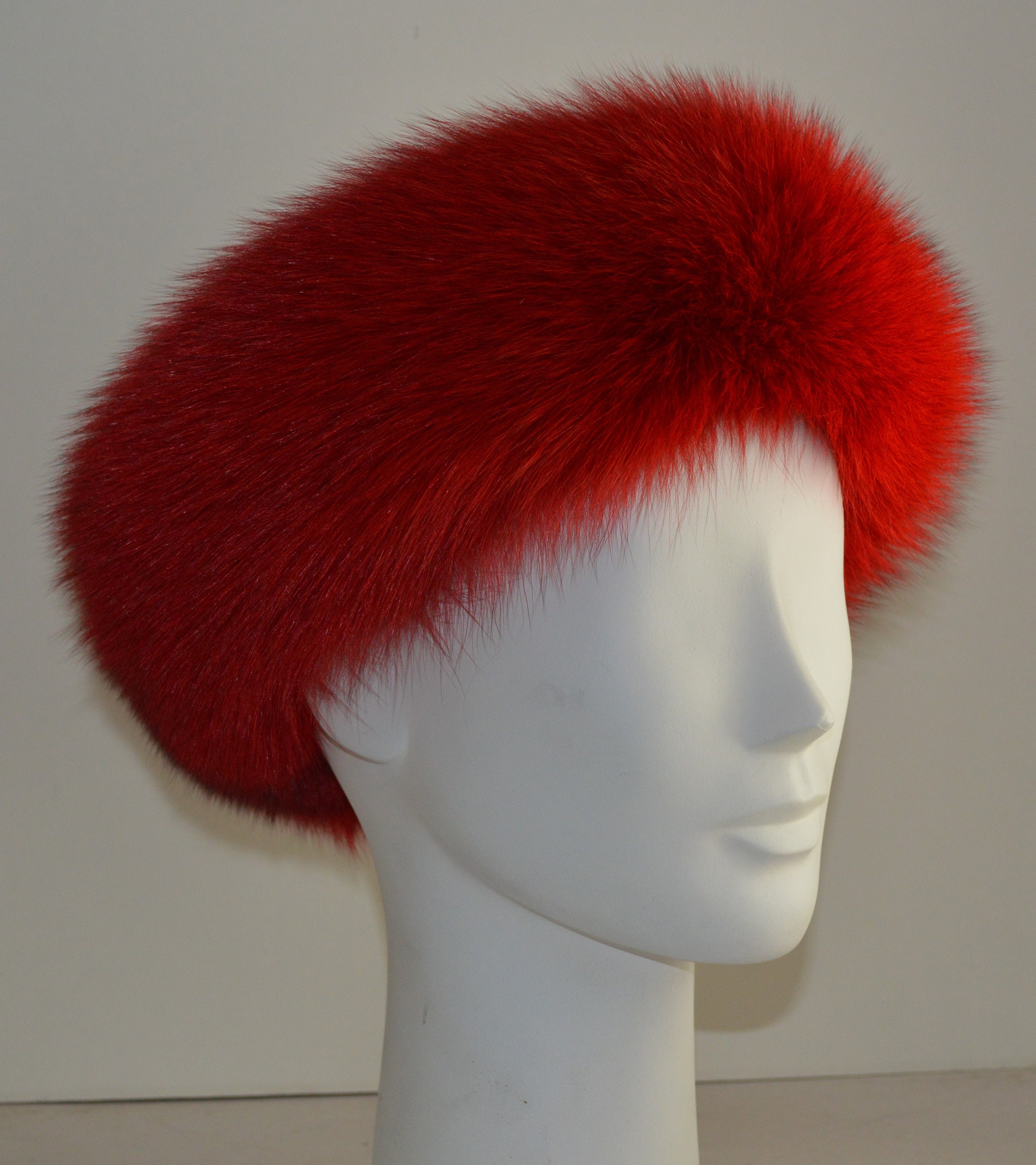 Red Fox Fur Hat - Etsy