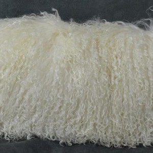 Real Genuine Natural Mongolian Lamb fur Pillow new   authentic tibet fur cushion insert included