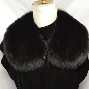 Real Genuine Fox Fur Black Collar new Manufactured in US  authentic