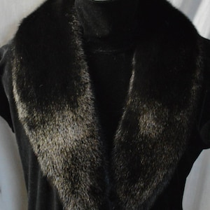 Real Black Mink  fur Collar Men Women detachable new  Manufactured in US authentic  Genuine