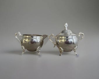 【きんかん】純銀800 クリーマー　シュガーボウルセット きんかん様専用】純銀800 クリーマー シュガーボウルセット