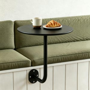 Modern Wall Mounted Drink Table Commercial Grade Floating Cocktail Table for Cafe Bar Pub