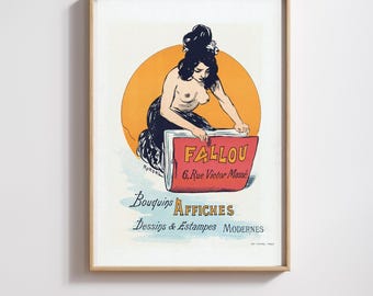 Vintage Paris Poster: Restored Antique French Poster Print (Digital File)