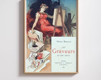 Vintage Paris Poster: Restored Antique French Poster Print (Digital File)