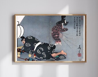 Japanese Dream Spirit Woodblock Print | RIJKS Museum | Metaphysical Art | Restored | 300DPI (Digital Download)