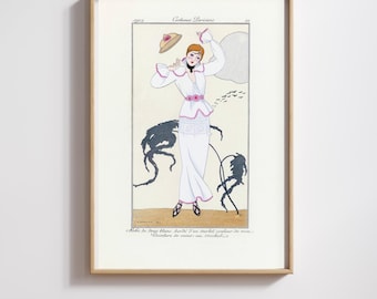 Vintage Parisian Print | George Barbier | Restored 1912 French Illustration | 300DPI | (Digital Product)