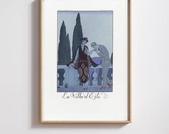 Vintage Parisian Print | George Barbier | Restored 1922 French Illustration | 300DPI | (Digital Product)