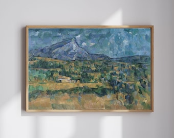 Paul Cezanne Classic Landscape | Mont Saint-Victoire | The Met Collection | Restored & 300DPI | (Digital Product)