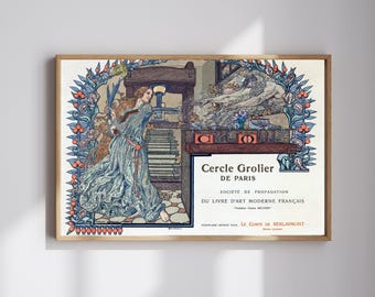 Vintage Paris Poster: Restored Antique French Poster Print (Digital File)